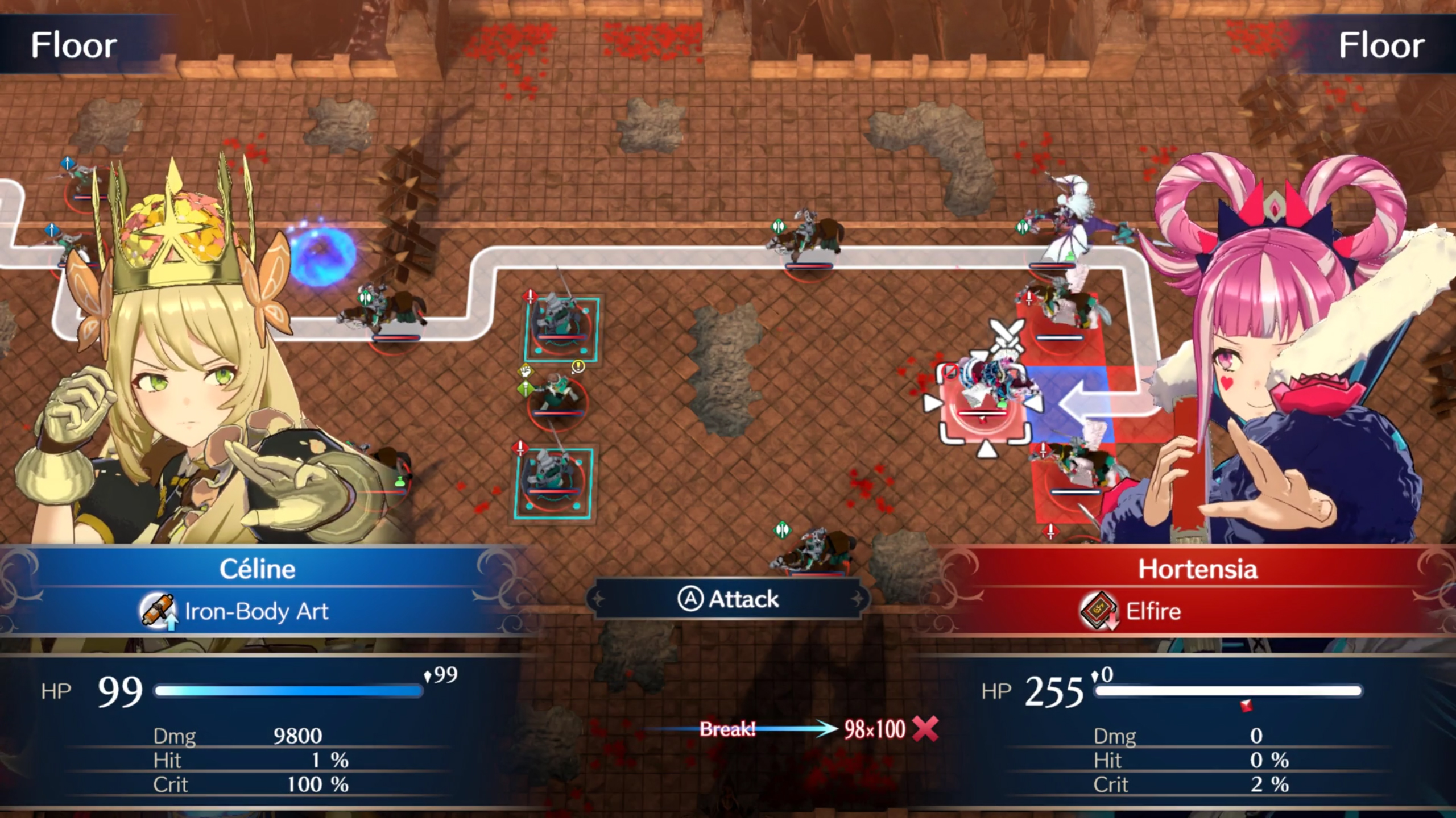 Fire Emblem combat sequence